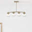 Luminaire suspendu linéaire à 4 lumières pour ilot de cuisine Thursa-172262406