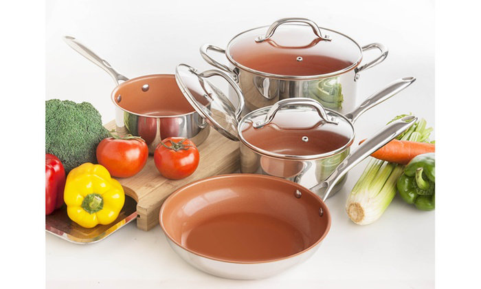7 - Piece Non-Stick Ceramic Cookware Set