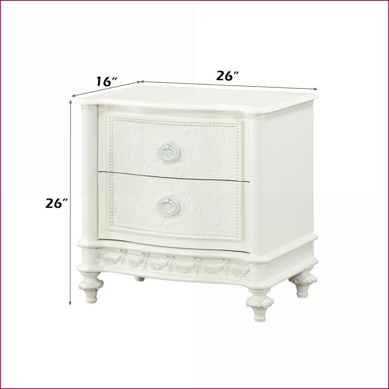 Table de chevet 2 tiroirs Dorothy