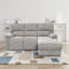 Right-facing Chaise Corner Sofa with Storage and Recliner Seat-1748313087-1748150336