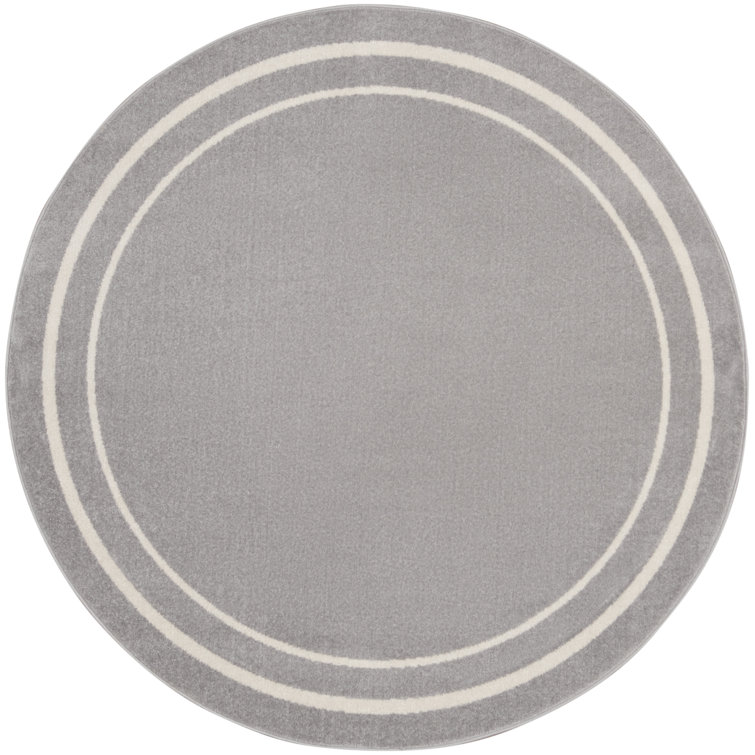 Nourison Essentials Grey Ivory Indoor/Outdoor Area Rug