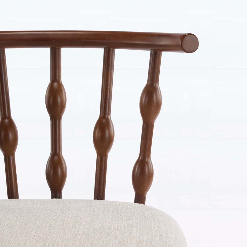 Ensemble de 2 chaises d'appoint d'intérieur combinant élégance traditionnelle et confort moderne, Noyer