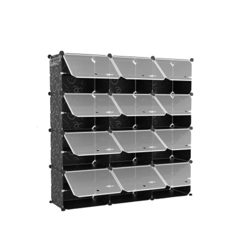 6-tier Expandable Shoe Rack Organizer With Hooks, 48 Pairs Storage