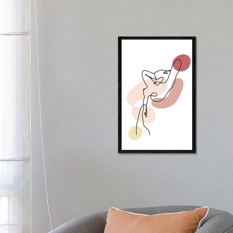 Nudité by Kiki C Landon - Print on Canvas, Black, 66.04 cm H x 45.72 cm W