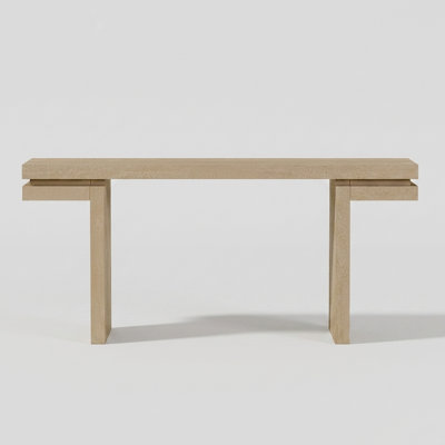 66" Extra-Wide Veneered Console Table