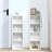 8-Tier Media Tower Rack, CD DVD Slim Storage Cabinet With Adjustable Shelves, Tall Narrow Bookcase Display Bookshelf For Home Office,Multi-Functional Double-Decker Bookcase-564350006