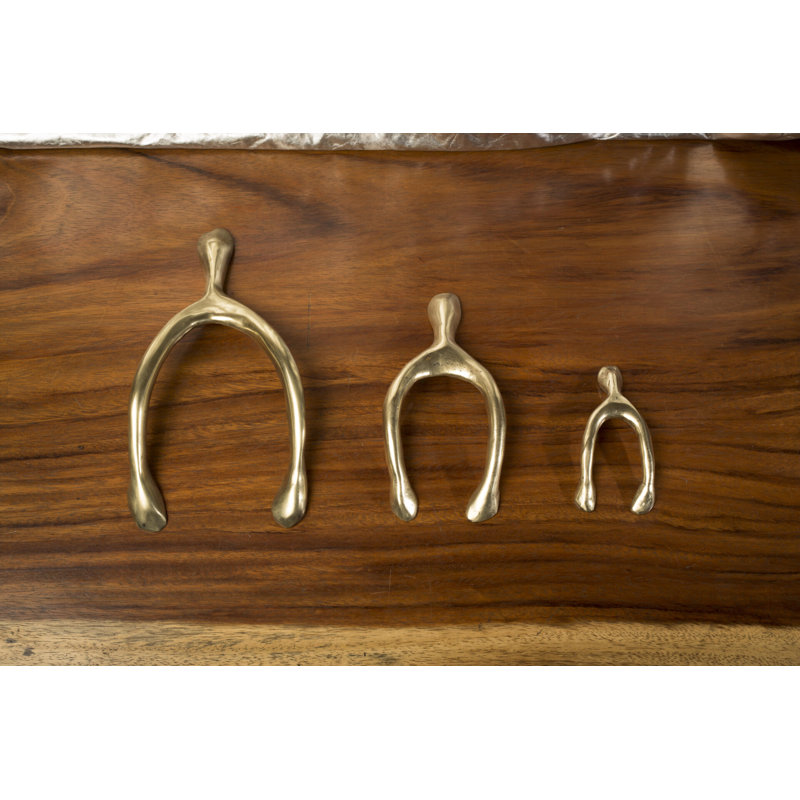 Wishbone Paper Weight, 1" H x 6" W x 13" D