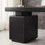 Bureau rectangulaire en bois manufacturé noir-1703146350