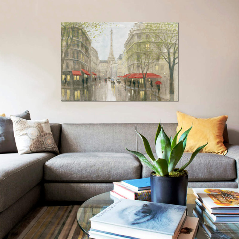 Impression Of Paris by Myles Sullivan - Print on Canvas, No Frame, 101.6 cm H x 66.04 cm W x 1.91 cm D