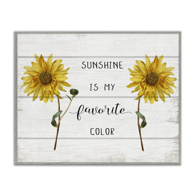 Rustic Country Sunshine Phrase Giclee Art by Daphne Polselli