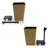 Derince 2-Pack Self-watering Planter - Hand Woven Wicker - Thin Square-1509179325-1509179326
