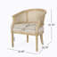 Chaise d'appoint en bois d'hévéa beige naturel-87105006