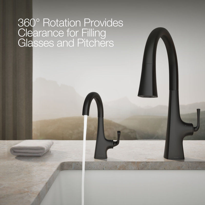 Graze Beverage Faucet, Matte Black