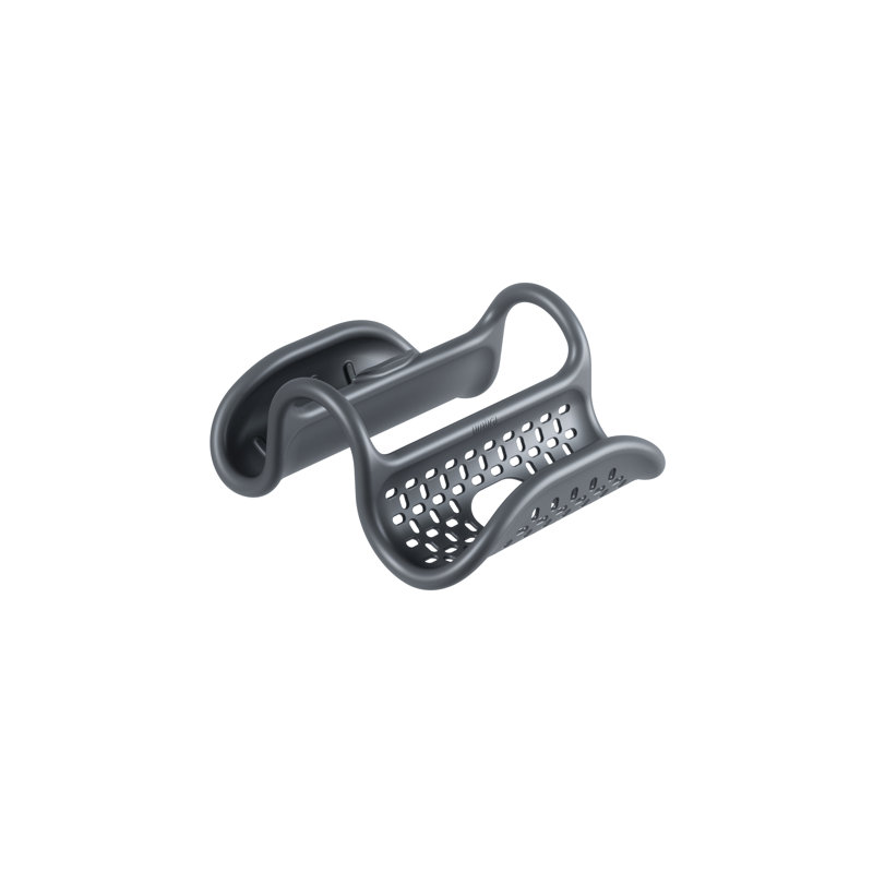 Charcoal Flexible Metal Sink Caddy with Perforated Base