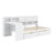 Wooden L-Shaped Daybed Boasting Seven Storage Cabinets And Two Drawers, Multi-Purpose Bed With An Attached Study Desk-1371261289-1371261290