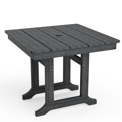 Davonia HDPE Square Outdoor Dining Table