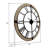 Marinela Round Wood Modern Farmhouse Wall Clock