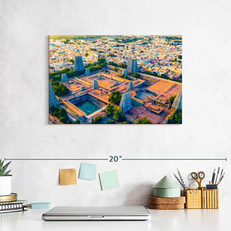 Adella Meenakshi Temple Complex, 8" H x 12" W