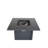 Black Steel Propane Fire Pit Table with Lid for Outdoor Use 30”D x 30“ W x 25“ H-121036813