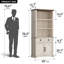 Campfort Storage Bookcase with Doors & Drawers