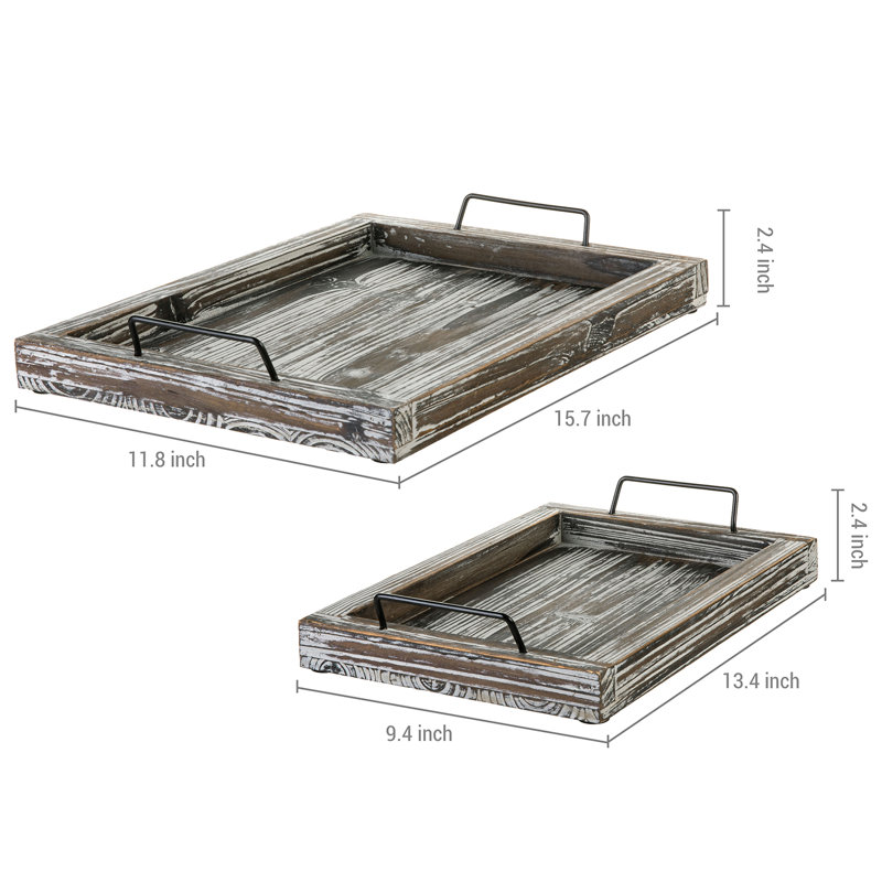 Millwood Pines Fairland Wood Tray
