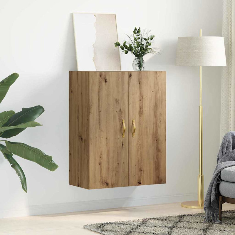 Wall Mounted Cabinet Wall Storage Cabinet Side Cabinet Engineered Wood, Artisan Oak