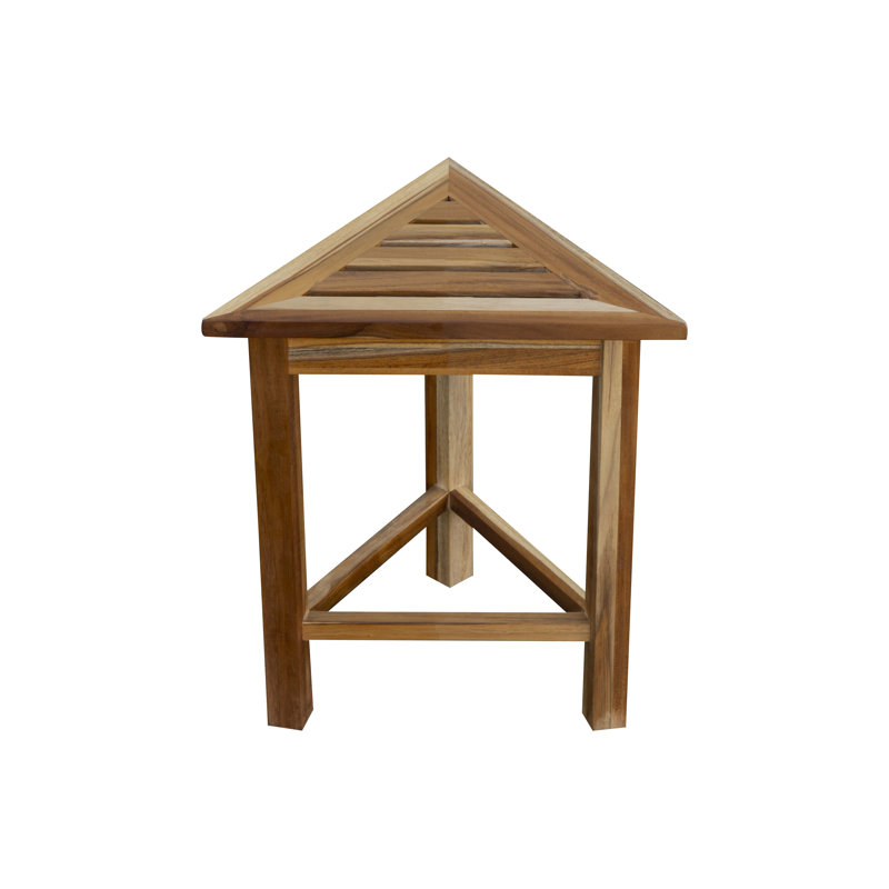 EcoDecors 17" W Teak Shower Bench
