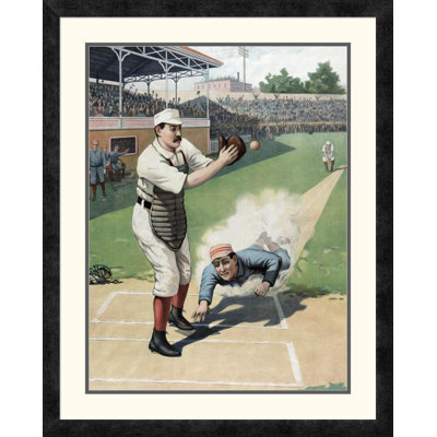 " Baseball Play At The Plate "