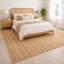 Chunky Braided Jute Area Rug with Tassels | 8' x 10' | Off White-1614959391