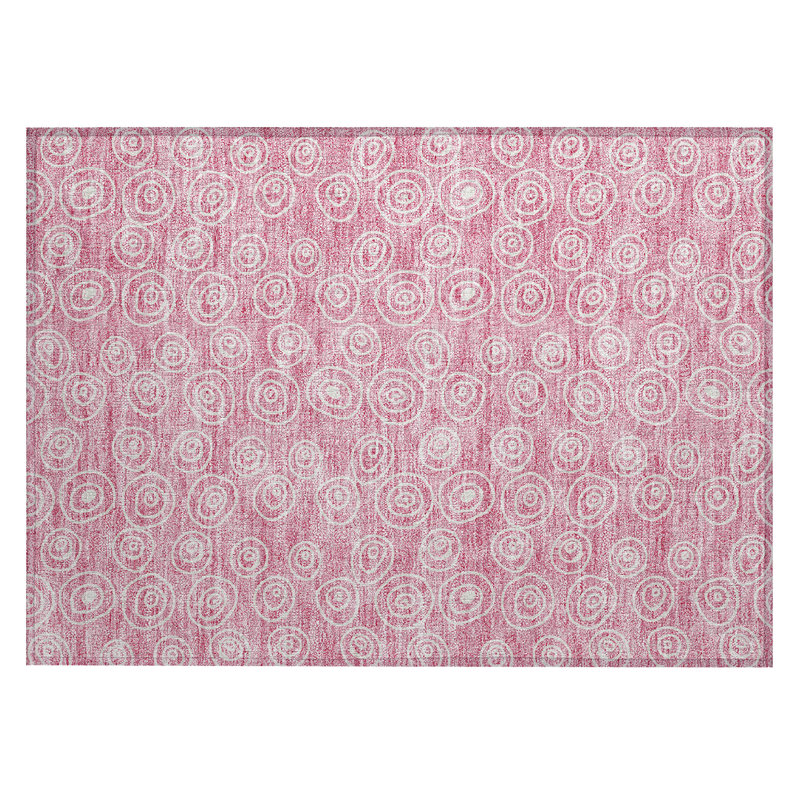 Faunce Washable Geometric Indoor / Outdoor Rug, Rectangle 1'8" x 2'6"