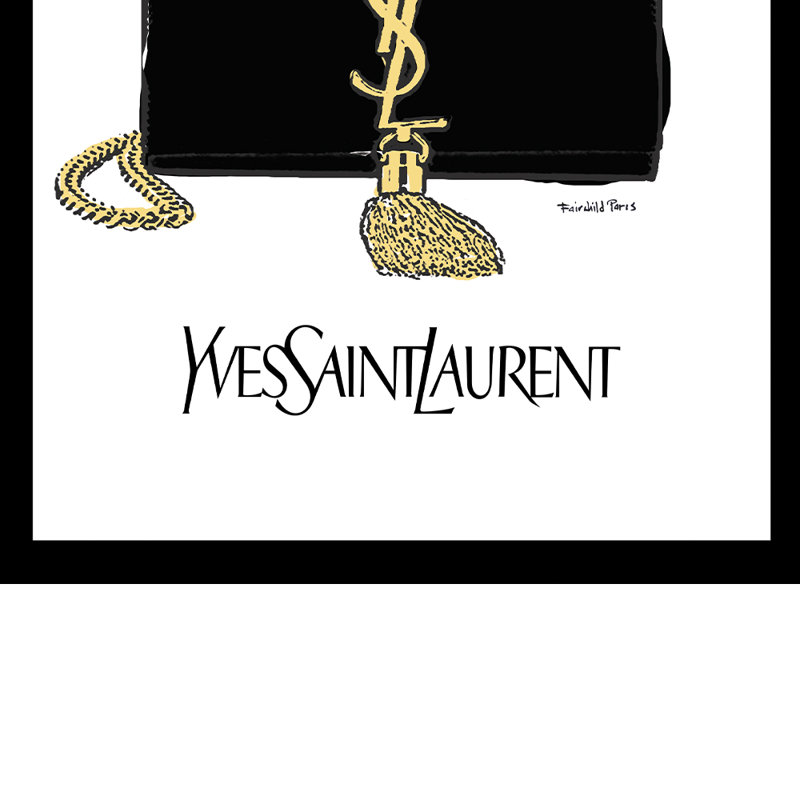 Impression encadrée de sac à main High Fashion Designer