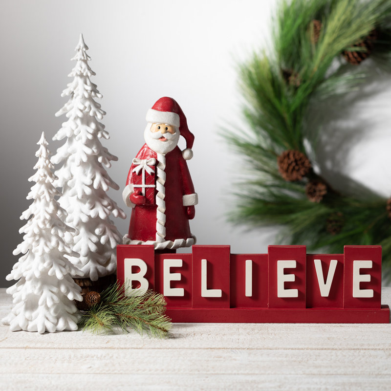 Snow Covered Pine Tree - Set Of 2