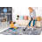 8X10 Denim / Abstract Area Rug Stain Resistant, Non-Shedding, Friendly For Living Room, Bedroom, Dining Room And High-Traffic Areas-682936318