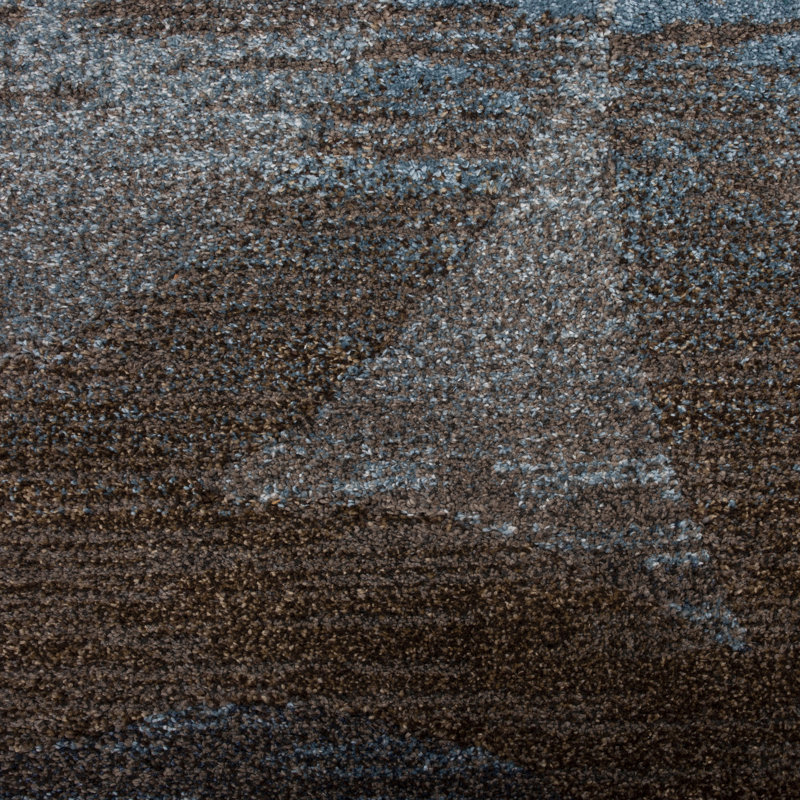 Tapis moderne géométrique moderne Wellington MODAOSWI41BR, Rectangle 9 pi 6 po x 13 pi 2 po