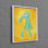 L'art abstrait Squidward est présenté élégamment sur une toile de coton de luxe moderne audacieuse et audacieuse en 3D, parfaite comme pièce de décoration murale unique