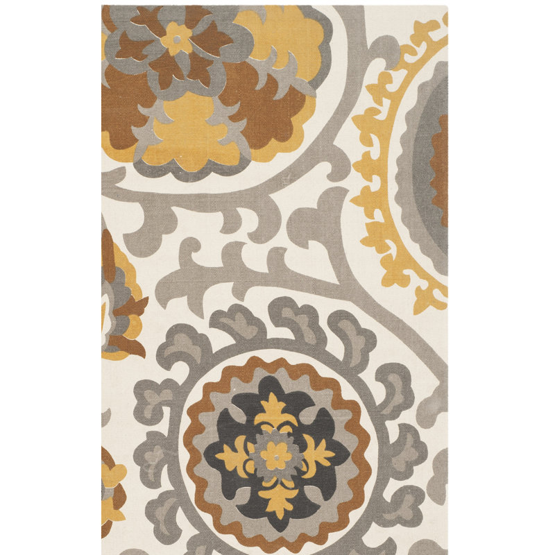 Veropeso Hand Loomed Cotton Geometric Rug, Rectangle 2'3" x 3'9"