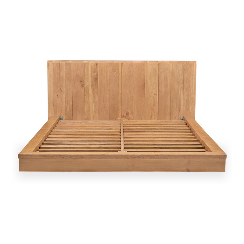 Plank Solid Wood Bed, Queen