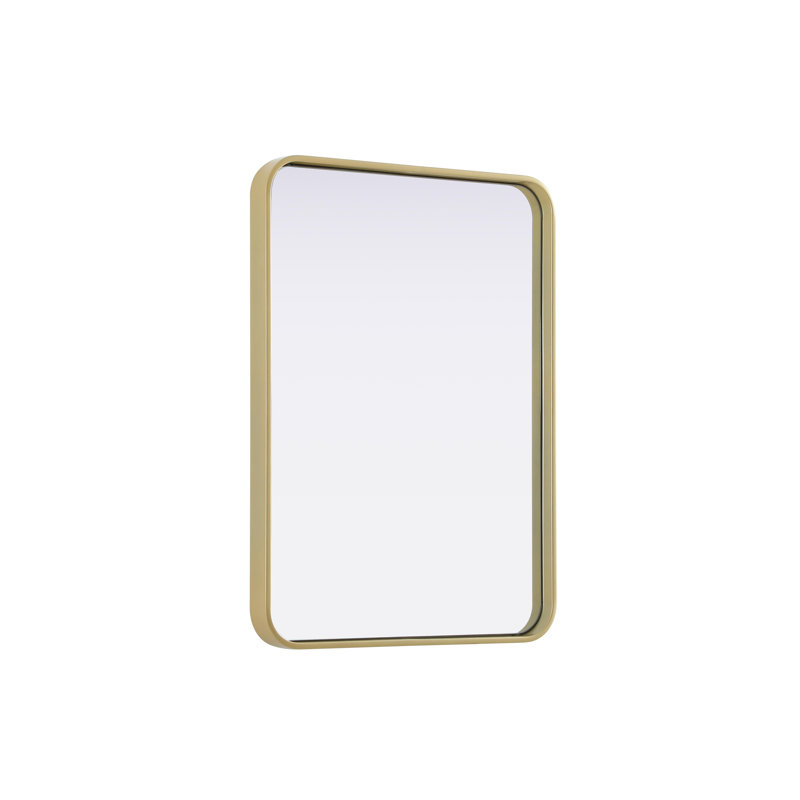 Erath Contour Metal Mirror, Brass, 30" x 22"
