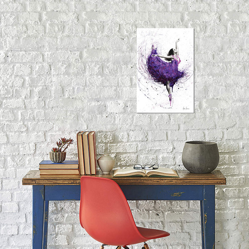 Purple Rain Ballet by Ashvin Harrison - Wrapped Canvas Giclée Art Print, 101.6 cm H x 66.04 cm W x 3.175 cm D