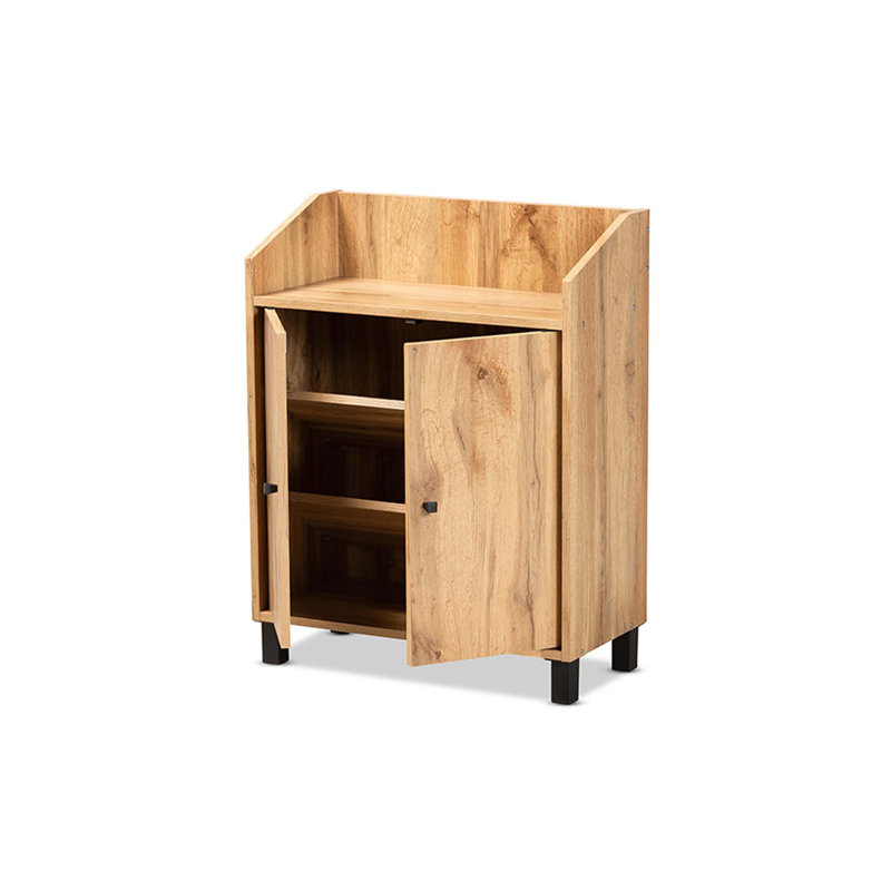 IHome Studio 8 Pair Shoe Storage Cabinet, Brown