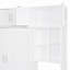Lit escamotable mural avec bureau, armoire supérieure et tablettes de rangement, lit pliable peu encombrant-1469498305-1469498310