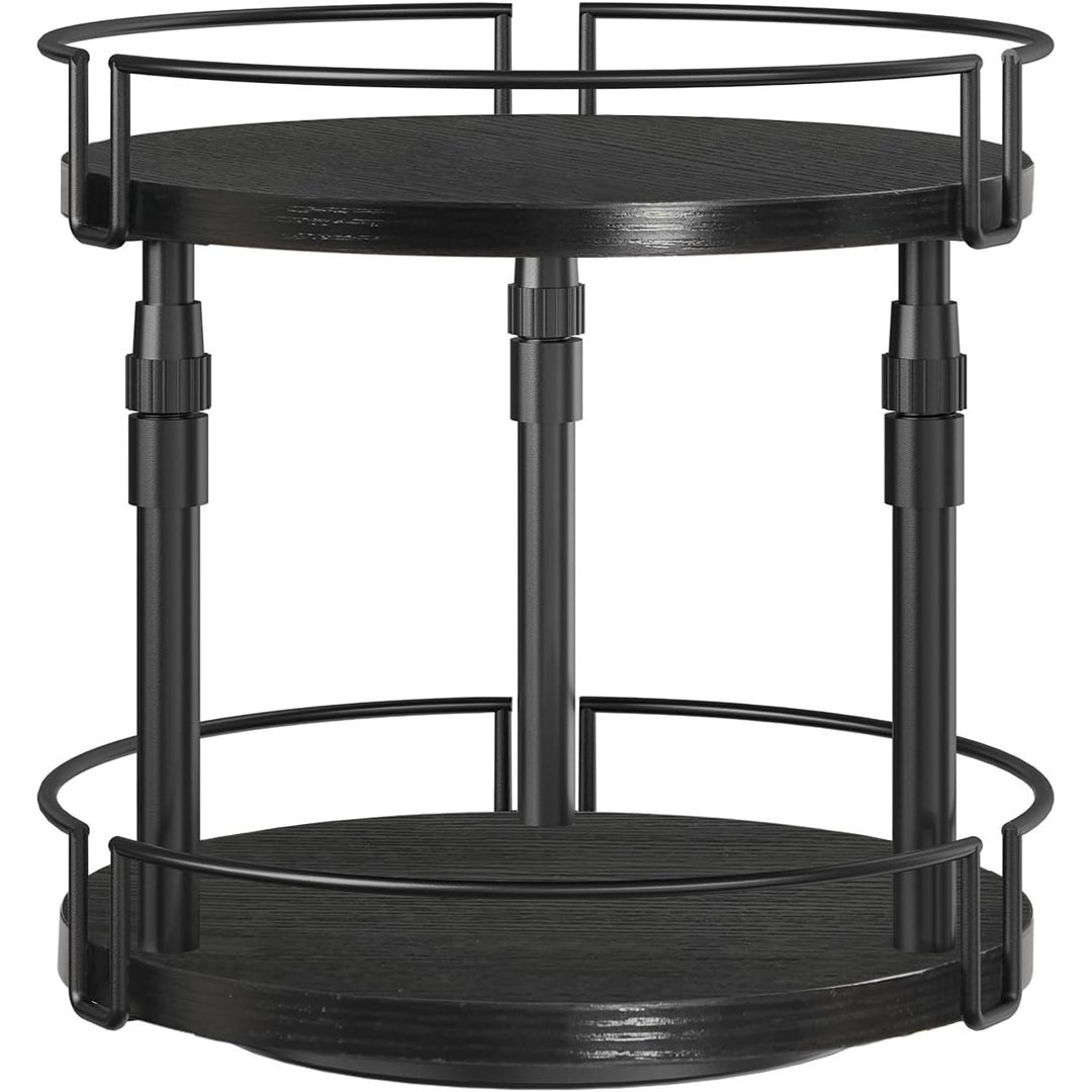 2-Tier Height Adjustable Rotating Spice Rack