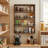 4-Tier Solid Wood Wall Spice Rack