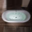 Baignoire tourbillonnante autoportante à double bain à bulles 72 po x l 35-3 / 8 po avec panneau de contrôle à DEL, chromothérapie-108467068-98728269