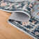 Non-Slip Machine Washable Oriental Blue/Navy Area Rug