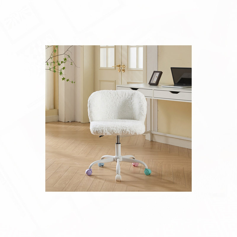 360 Swivel Home Office Chair, Ivory