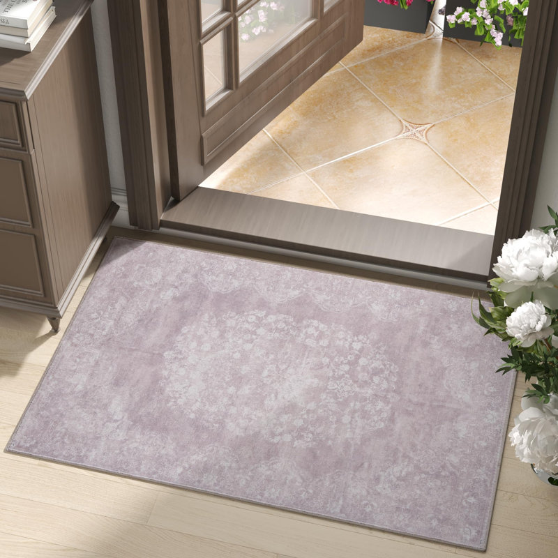 Tapis lavable Vintage Orchid Tint, Rectangulaire 2 pi x 3 pi