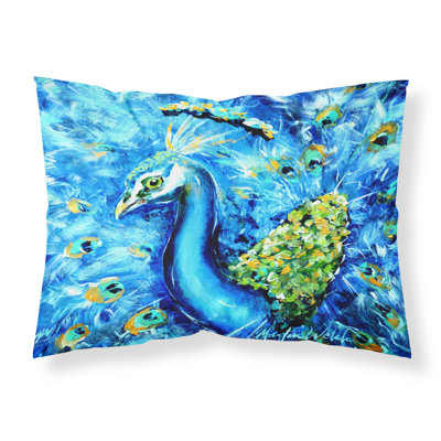 Taie d’oreiller de peacock vers le haut droit en eau