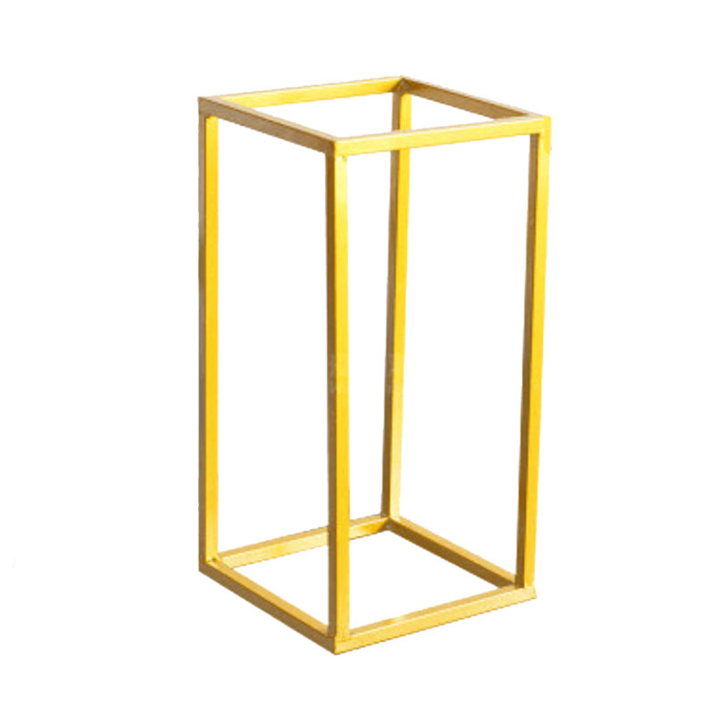 Ciupan Iron Flower Girl Basket, Gold, 80cm H x 30cm W x 30cm D