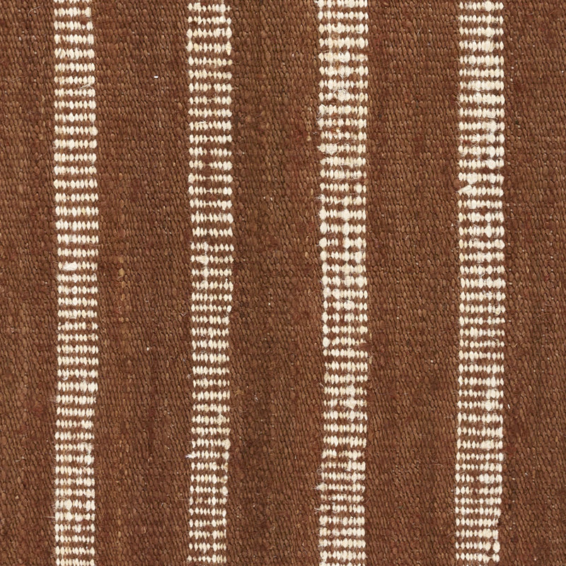 Momeni Jango Hand Woven Jute and Cotton Striped Rust Area Rug 8'10" X 11'10", Rectangle 8'10" x 11'10"